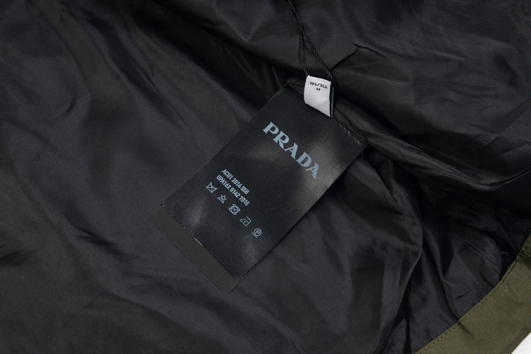 Prada Re-Nylon Hooded Windbreaker Black Outerwear - 16