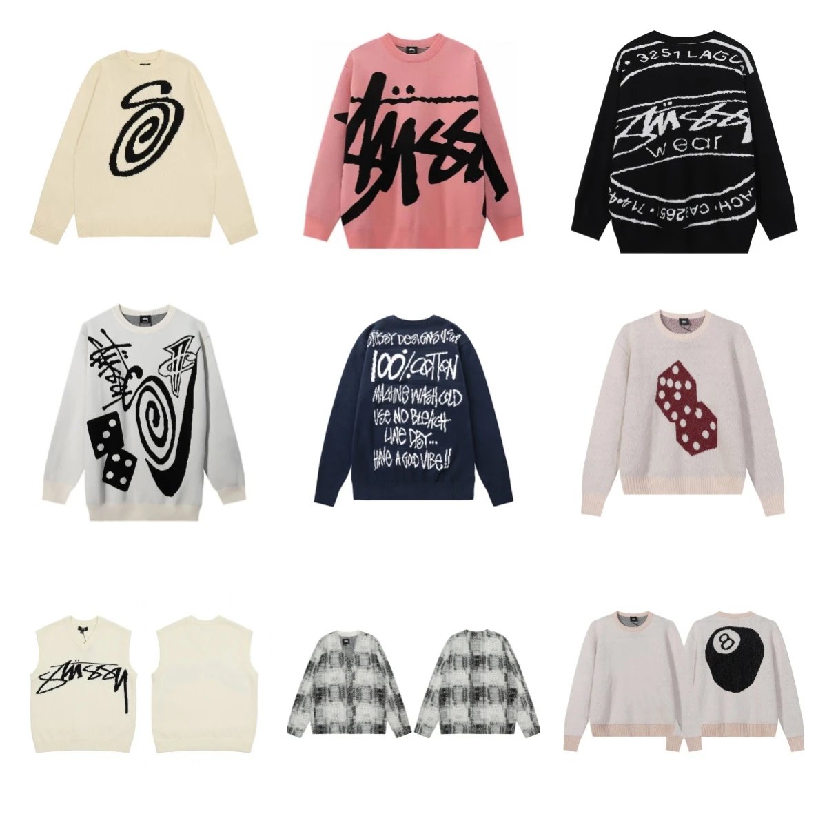 Stussy Graffiti Knit Sweater [