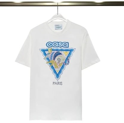 Casablanca Casa Paris Triangle Totem Black Cotton T-Shirt