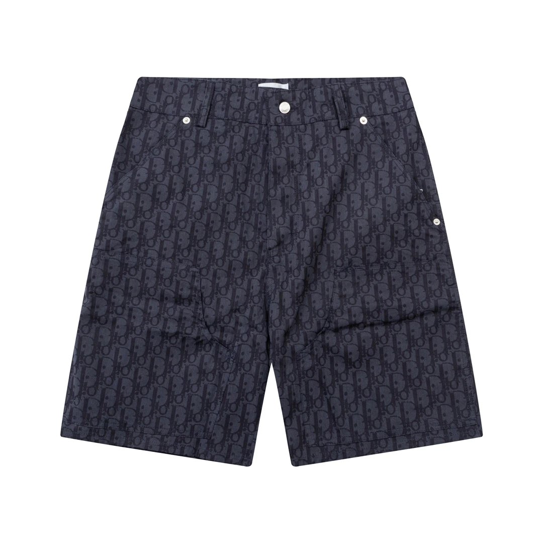 Dior CD Logo White Cotton Shorts - 12