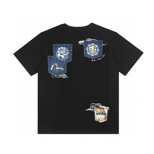 Evisu T-Shirts Logo Graphic Short-Sleeve T-Shirt product detail image 15