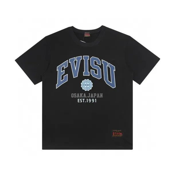 Evisu Premium Quality Graphic Print White T-Shirt - 13