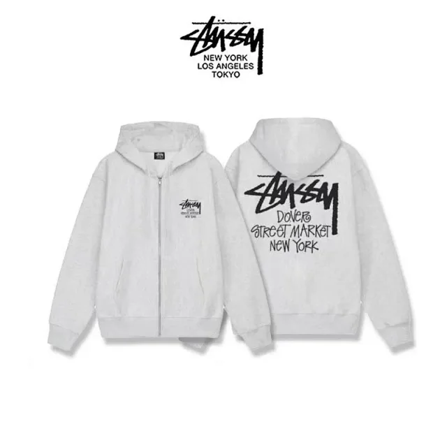 Stüssy Hoodies & Sweatshirts Zip-up hooded sweatshirt with logo graphics product detail image 12