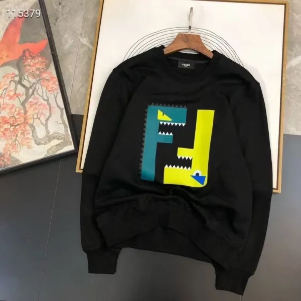 Versace Baroque Logo Embroidered Cream Hoodie - 11