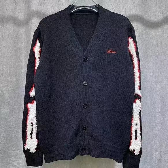 MLB New York Yankees All-Over Logo Cardigan Beige Knit Cardigan - 13
