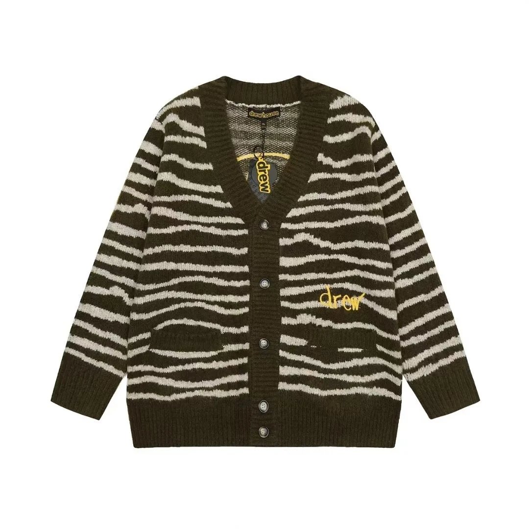MLB New York Yankees All-Over Logo Cardigan Beige Knit Cardigan - 14