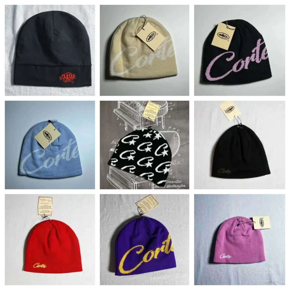 Corteiz Knit Beanie Hat Multi Color