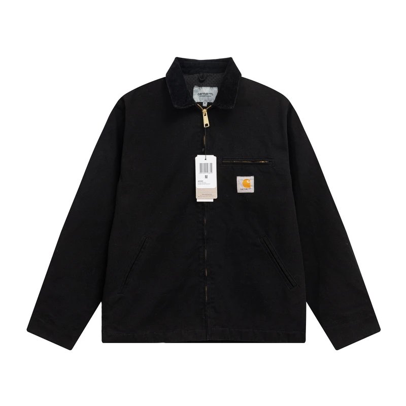 Carhartt WIP Active Jacket Olive Green Brown Collar Jacket - 14