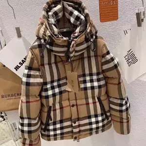 Fendi Down Jackets FF Logo-Trim Hooded Jacket product detail image 12
