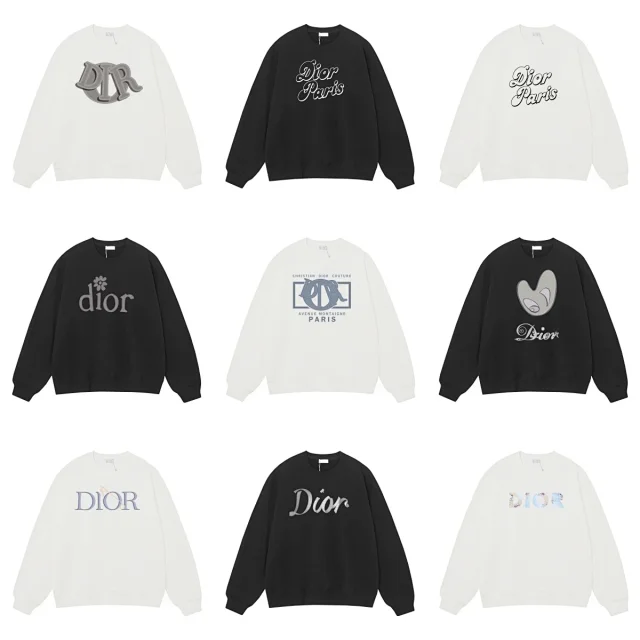 Dior Hoodies & Sweatshirts Logo-print crewneck sweatshirt product detail image 1
