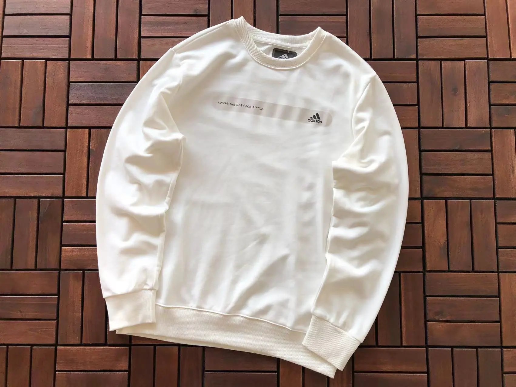 Adidas The Best For Aihele Crewneck Sweatshirt White Hoodie