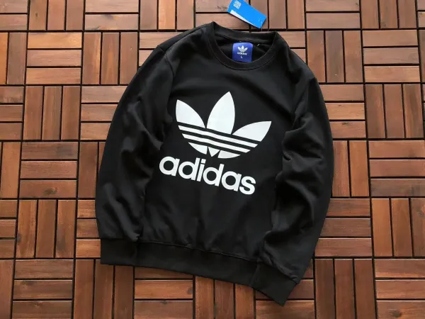 Adidas Originals Trefoil Logo Black Hoodie - 1