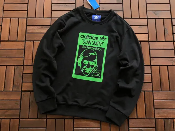 Adidas Originals Stan Smith Endorsed Graphic Black Hoodie - 1