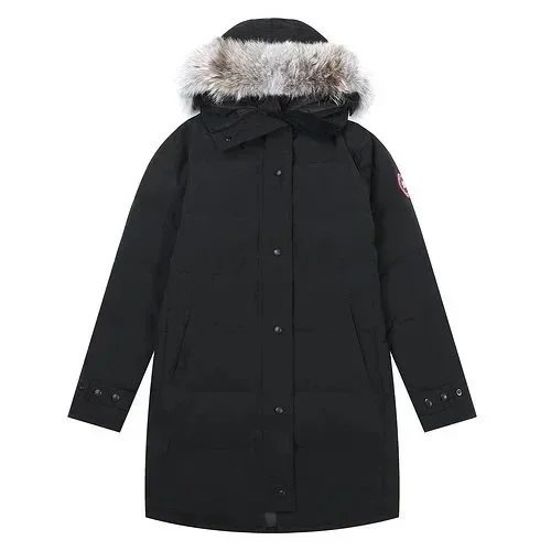 Moncler Maya Black Glossy Down Jacket with White Chevron Sleeve - 9