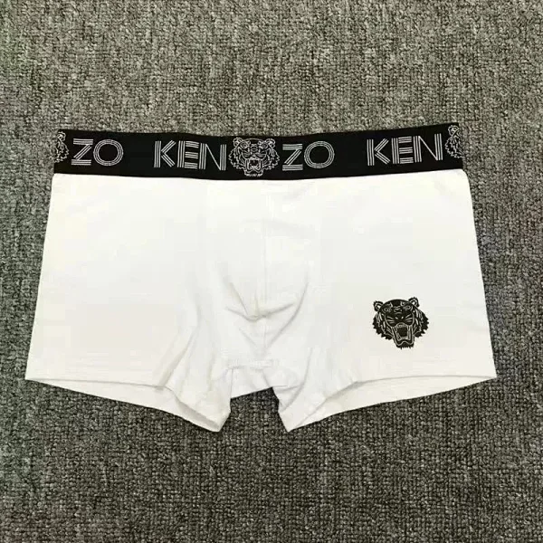 KENZO Men's Pure Cotton Boxer Briefs with Tiger Head Logo