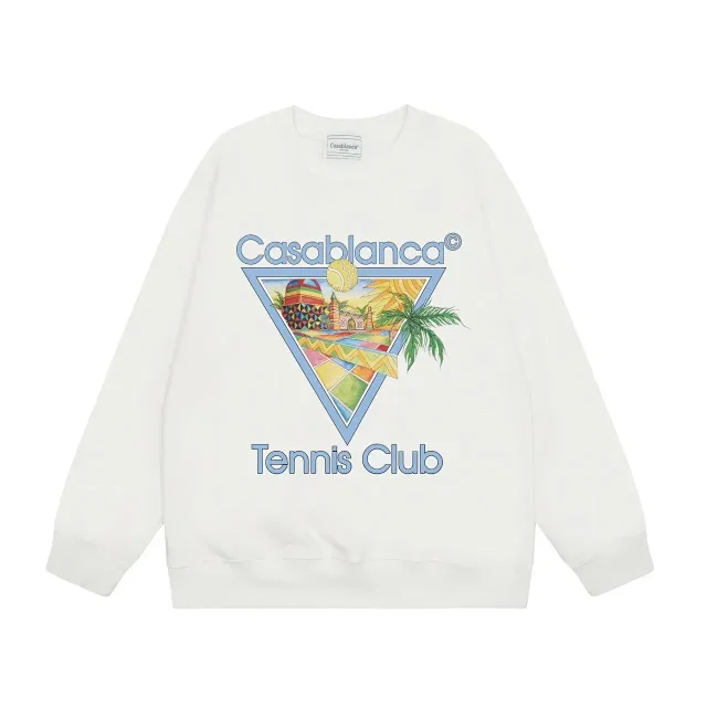 Casablanca Hoodies & Sweatshirts Tennis Club Graphic Crewneck Sweatshirt product detail image 11