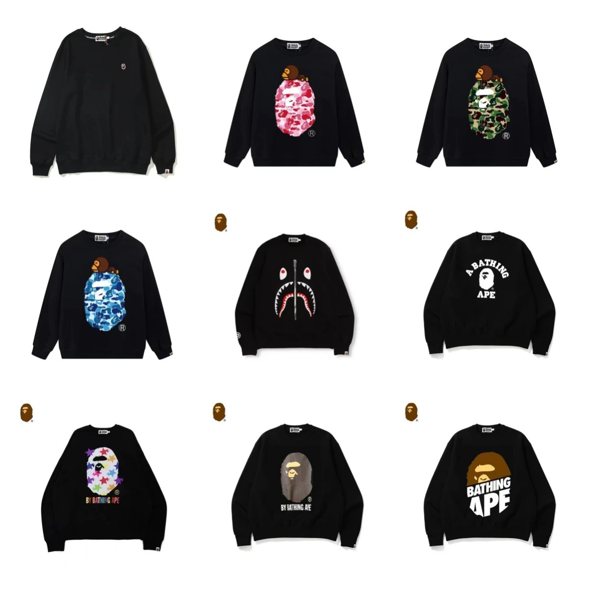 BAPE 1st Camo / Shark / Ape He