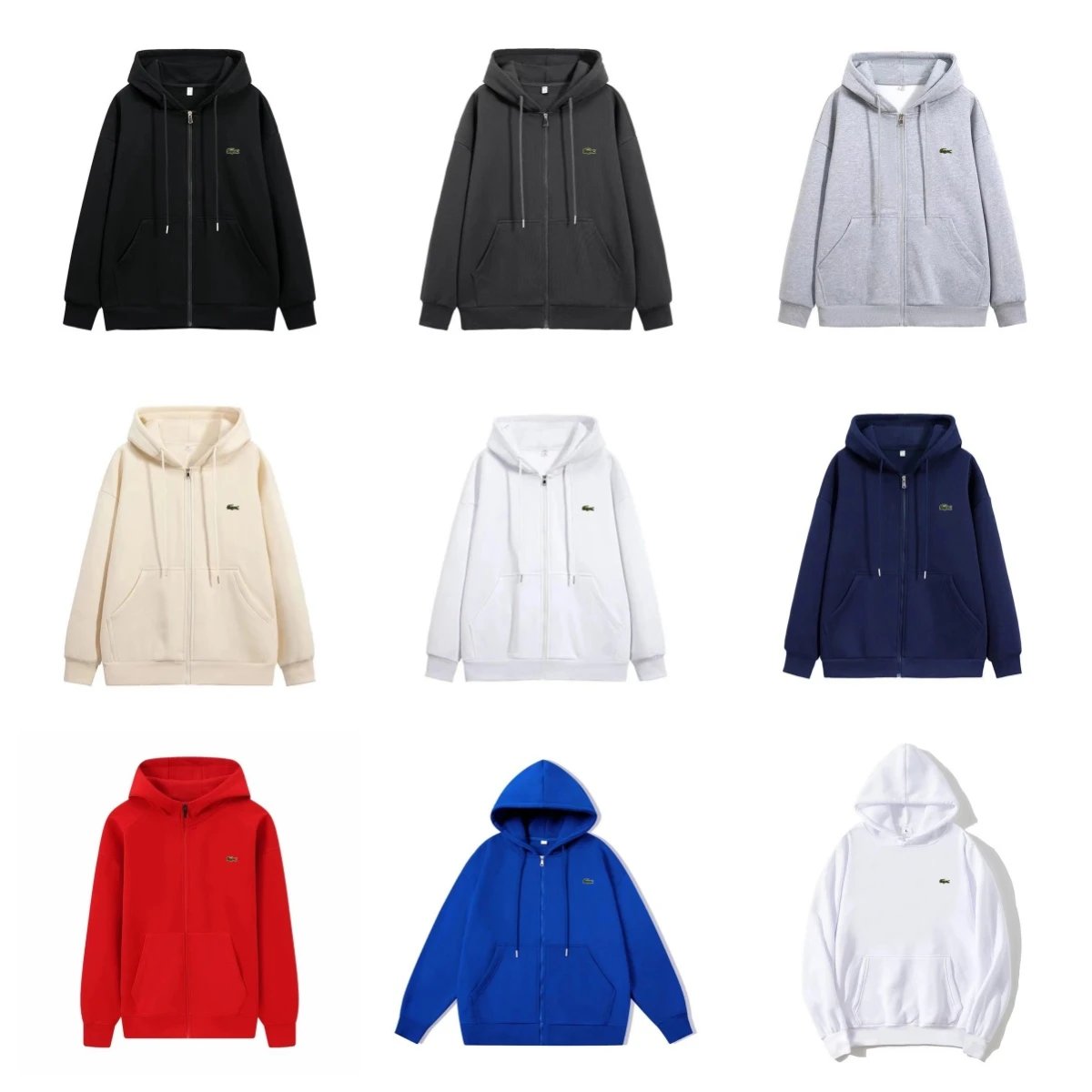 LACOSTE Classic Zip-Up Hoodie 