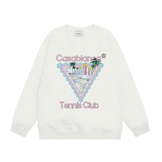 Casablanca Hoodies & Sweatshirts Tennis Club Graphic Crewneck Sweatshirt product detail image 15