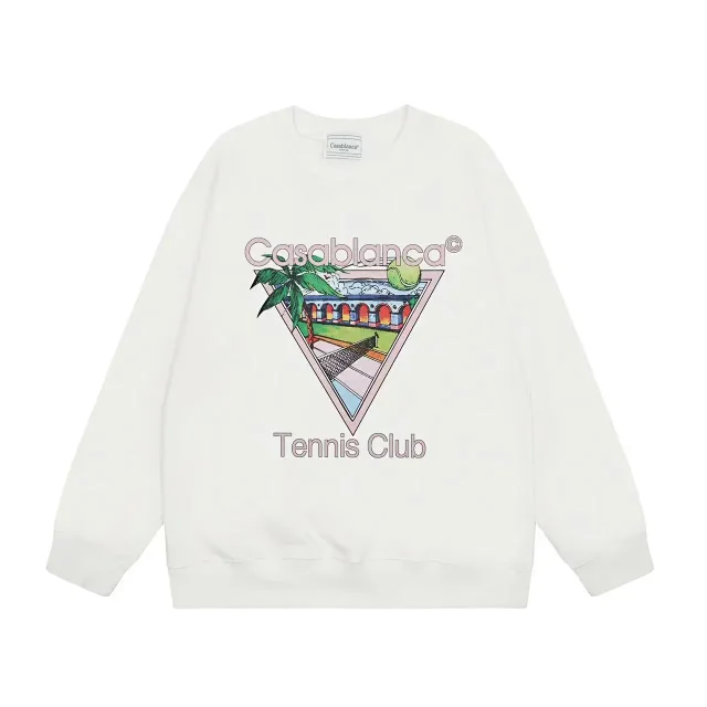 Casablanca Hoodies & Sweatshirts Tennis Club Graphic Crewneck Sweatshirt product detail image 3