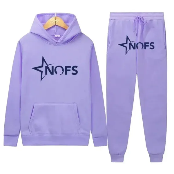 NOFS Star Logo Lavender Casual Set - 1