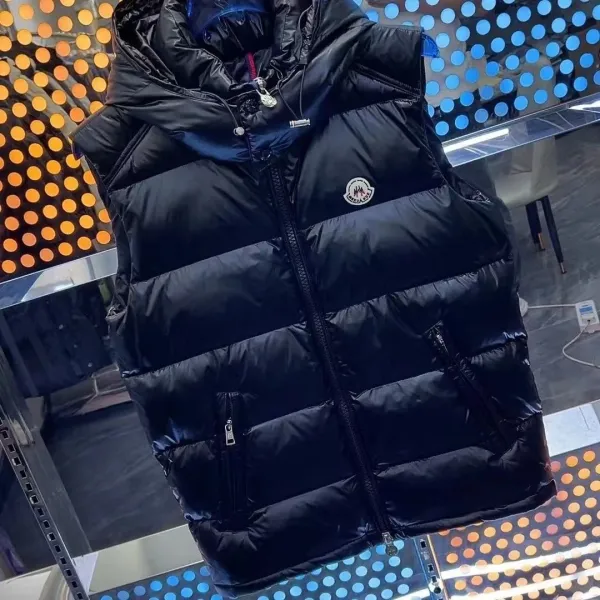 Moncler Hooded Down Vest Beige - 6