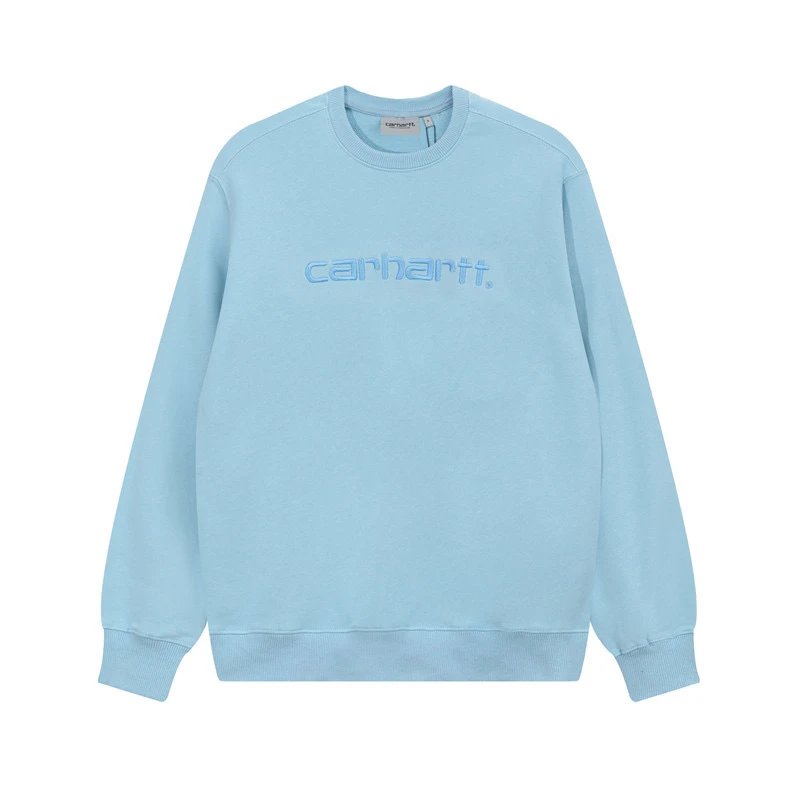 Carhartt WIP Script Logo Navy Crewneck Sweatshirt - 10