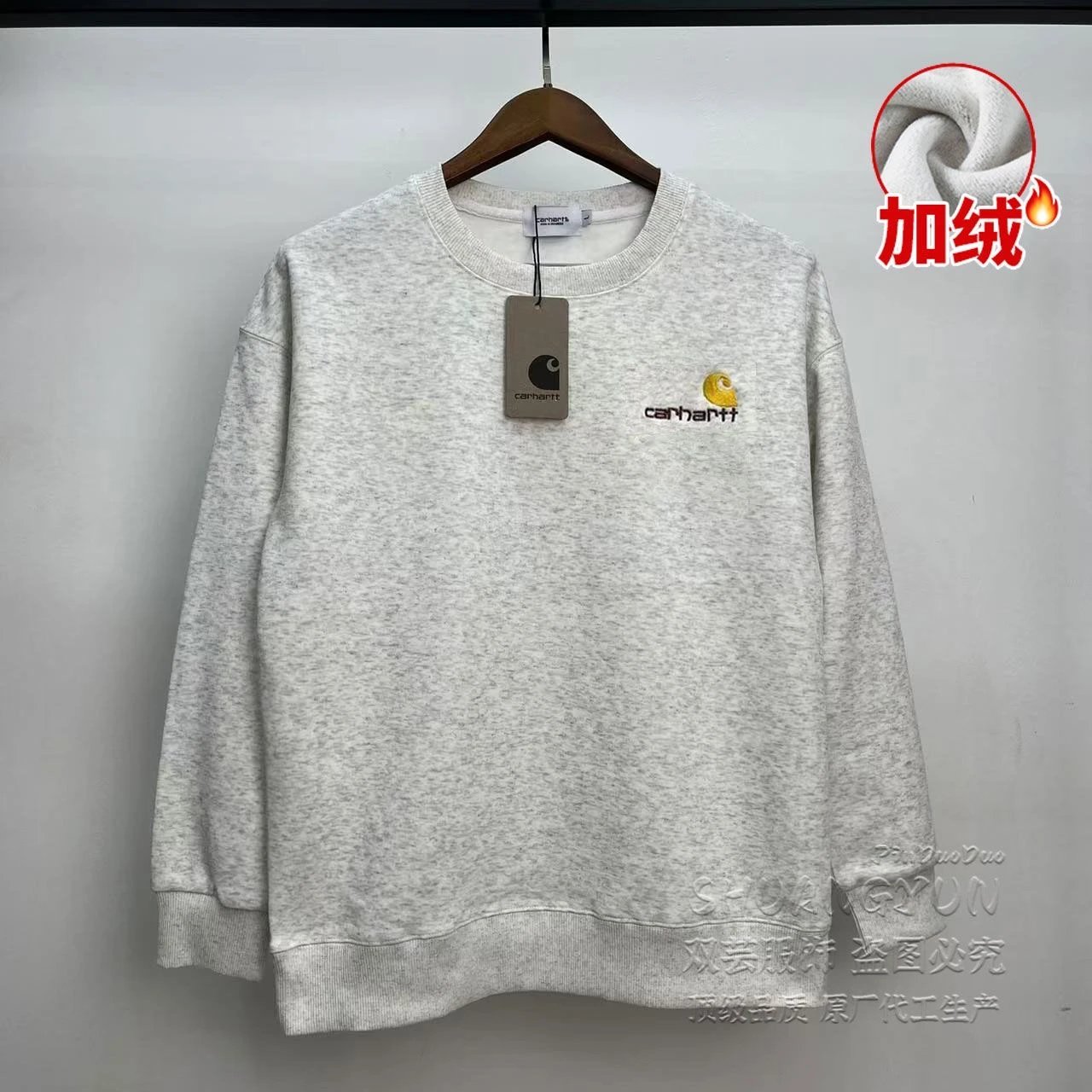 Carhartt WIP Script Logo Navy Crewneck Sweatshirt - 13