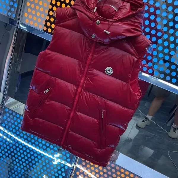 Moncler Hooded Down Vest Beige - 10