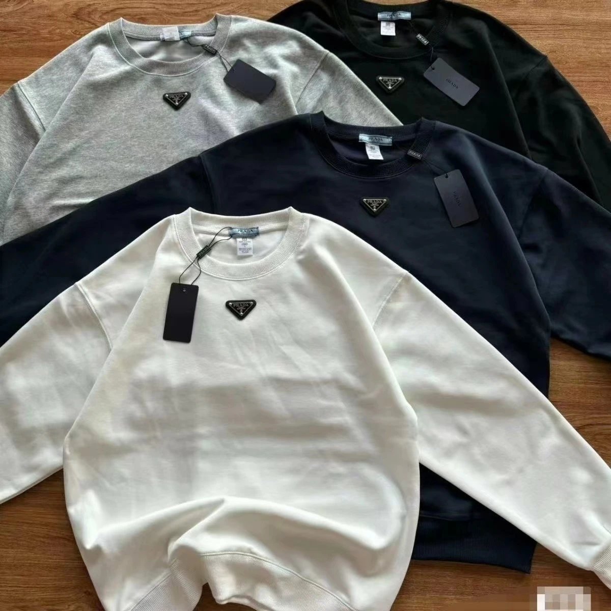 Prada Triangle Logo Sweatshirt