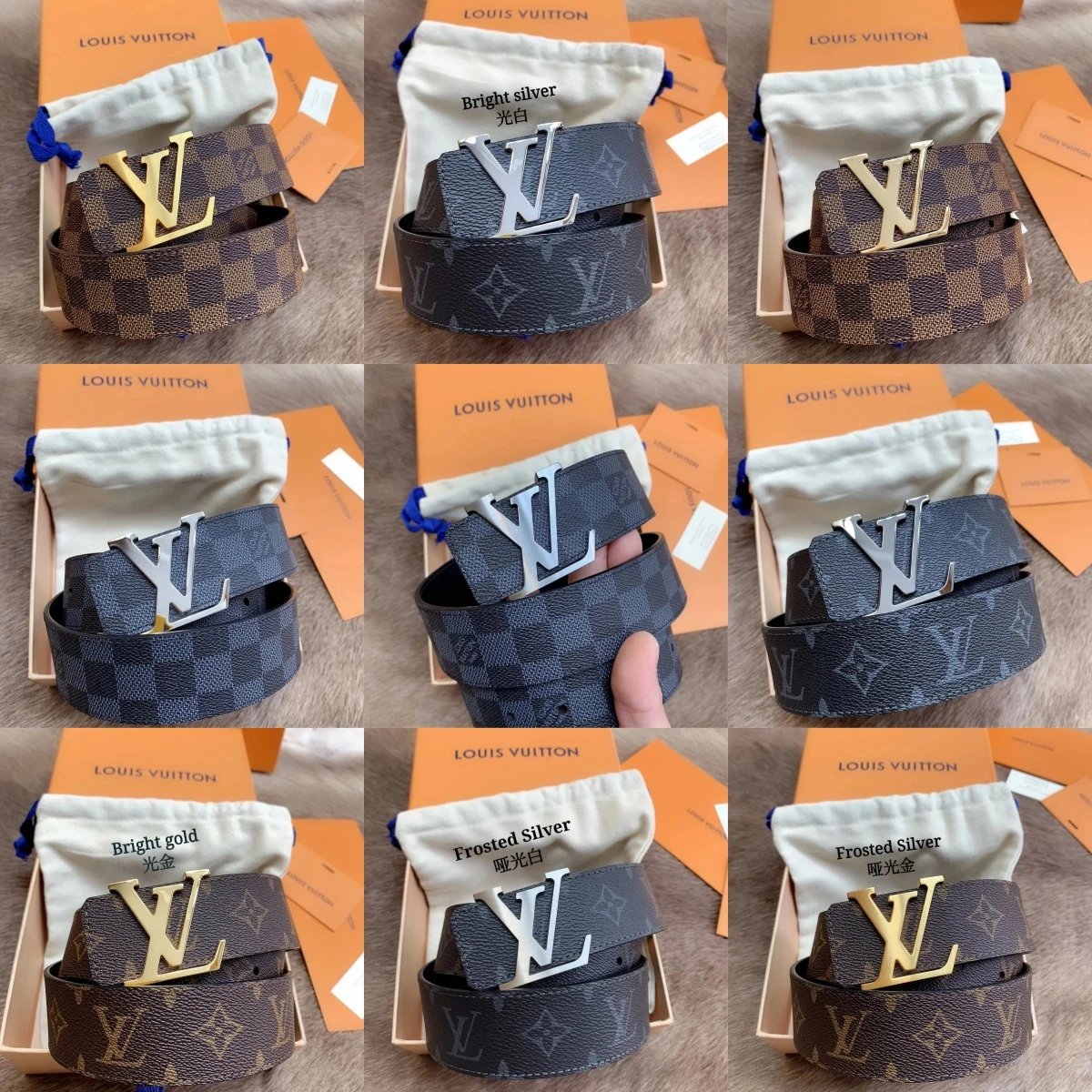 Beltsmoothbucklebusinessversatilecowhidemen'sluxurybelt103010-006 - 133282