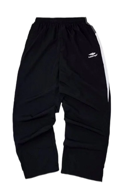 Balenciaga Trousers Logo-print wide-leg sweatpants product detail image 10