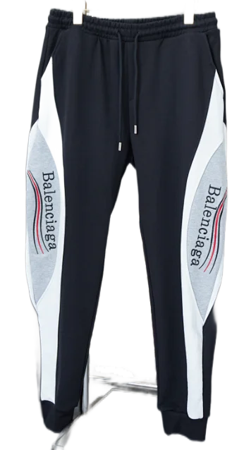 Balenciaga Trousers Logo-print wide-leg sweatpants product detail image 8