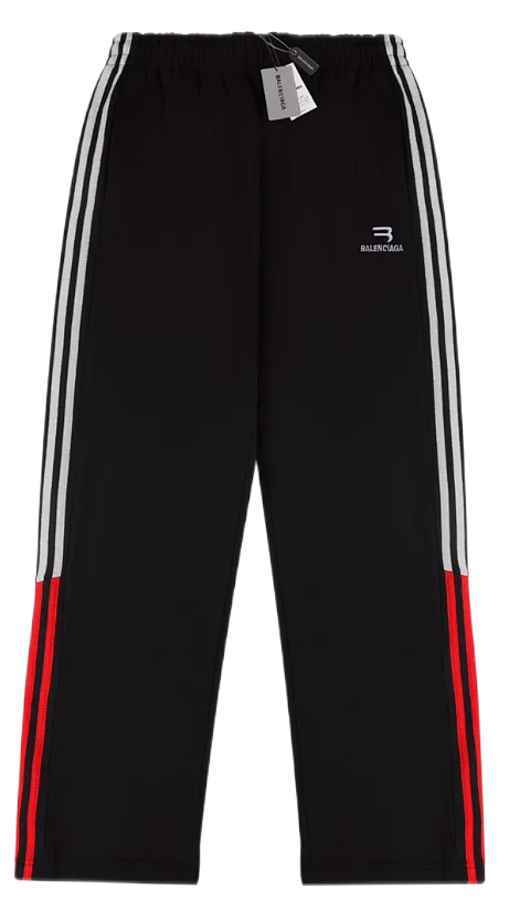 Balenciaga Trousers Logo-print wide-leg sweatpants product detail image 29
