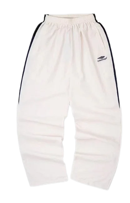 Balenciaga Trousers Logo-print wide-leg sweatpants product detail image 11