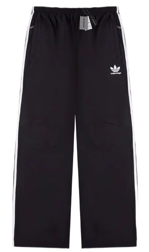 Balenciaga Trousers Logo-print wide-leg sweatpants product detail image 35