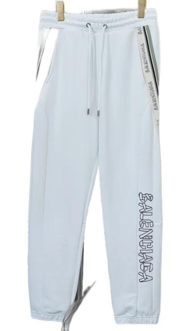 Balenciaga Trousers Logo-print wide-leg sweatpants product detail image 5