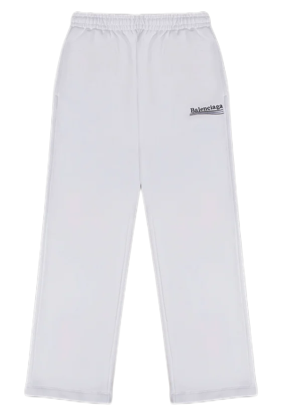Balenciaga Trousers Logo-print wide-leg sweatpants product detail image 24