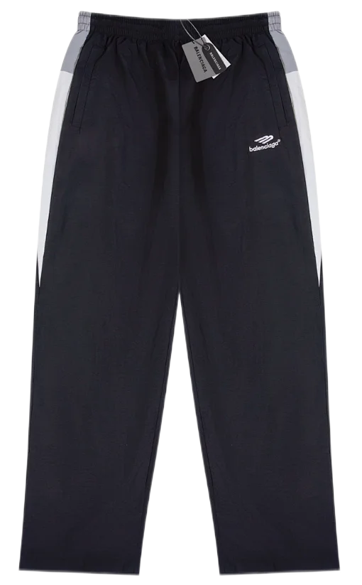 Balenciaga Trousers Logo-print wide-leg sweatpants product detail image 34