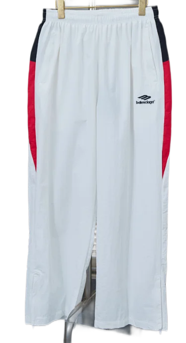 Balenciaga Trousers Logo-print wide-leg sweatpants product detail image 13