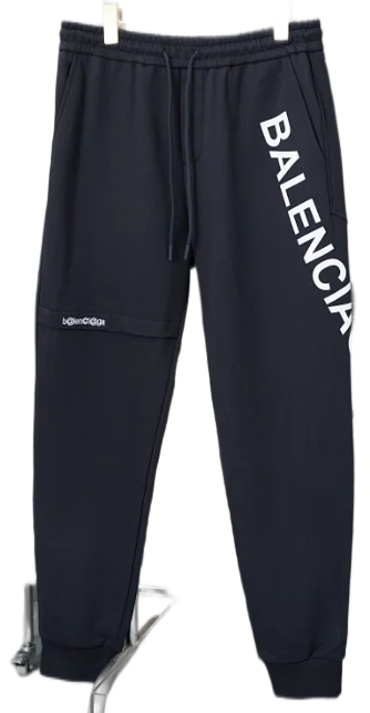 Balenciaga Trousers Logo-print wide-leg sweatpants product detail image 7