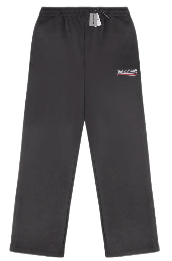 Balenciaga Trousers Logo-print wide-leg sweatpants product detail image 27