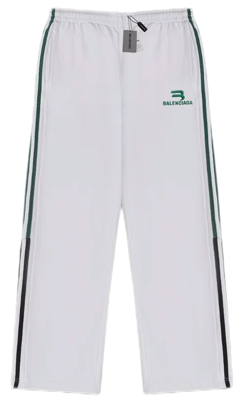 Balenciaga Trousers Logo-print wide-leg sweatpants product detail image 28