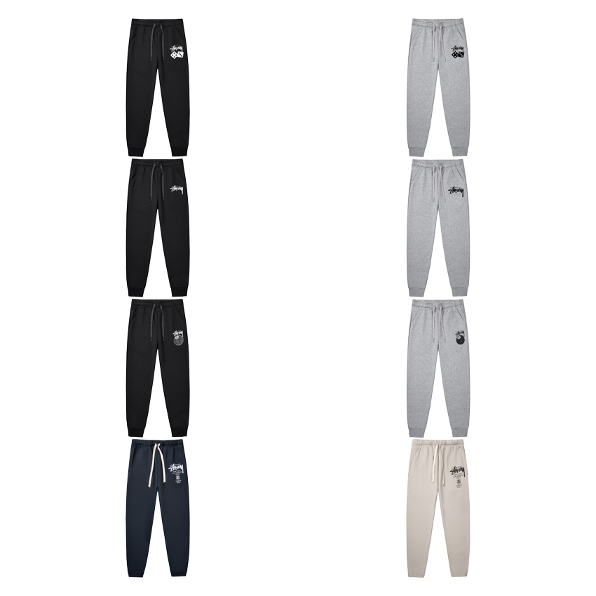 Stussy Black Grey Blue Beige Sweatpants