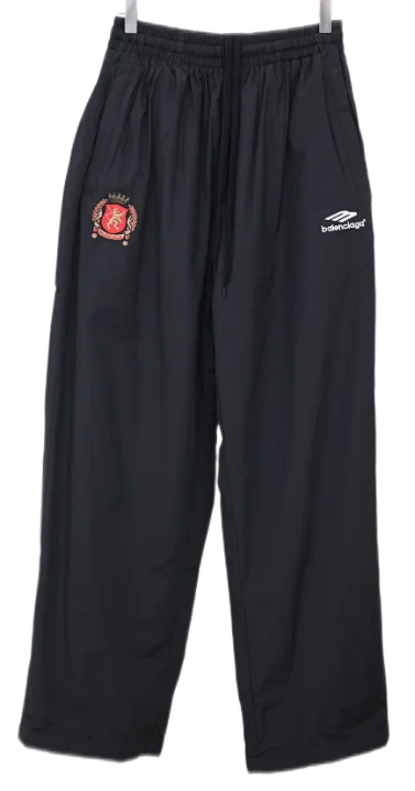 Balenciaga Trousers Logo-print wide-leg sweatpants product detail image 38