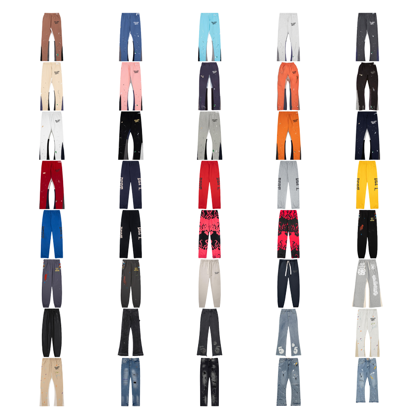 Various Paint Splatter Pattern Sweatpants in Multiple Colors