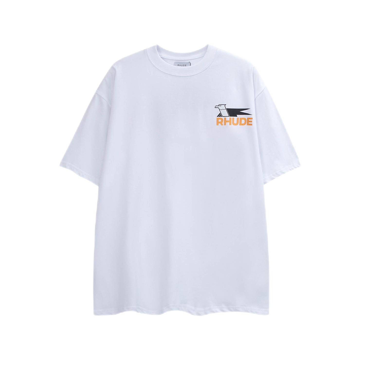 Rhude Eagle Logo White T-Shirt - 32