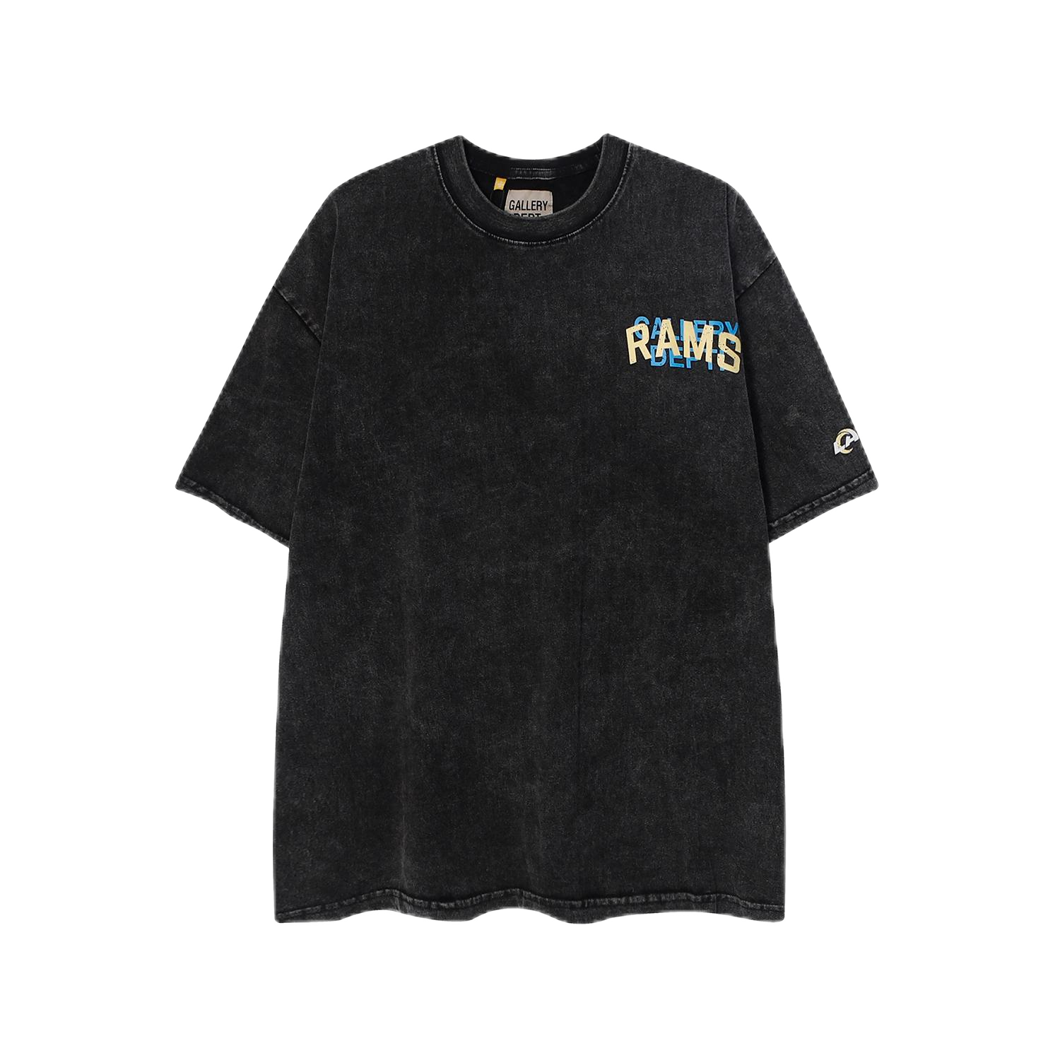 Lanvin Paris 1889 Palm Tree Graphic Washed Gray T-Shirt - 14
