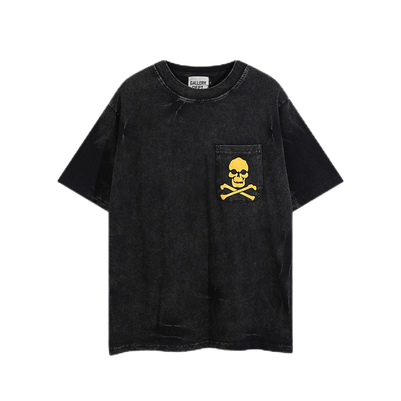 Lanvin Paris 1889 Palm Tree Graphic Washed Gray T-Shirt - 37