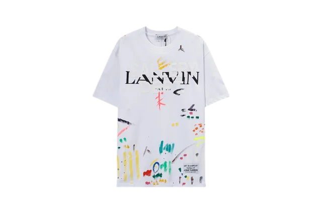 Gallery Dept. T-Shirts Lanvin Logo and Paint Splatter Print product detail image 29